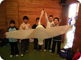 サンクチュアリで総合学習の写真