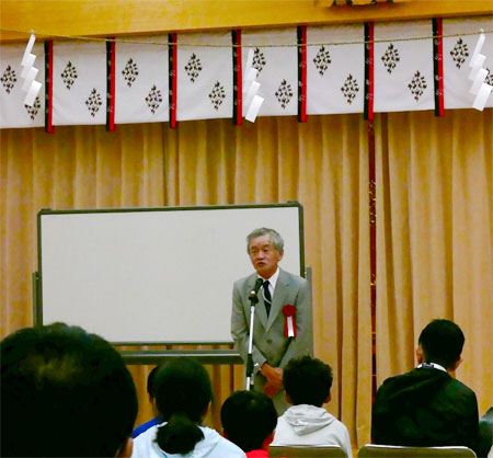 会長あいさつのようす