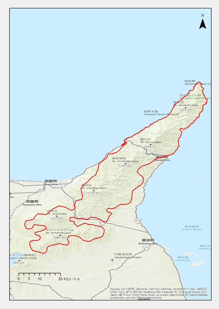 北海道：斜里町、清里町、羅臼町､標津町、中標津町