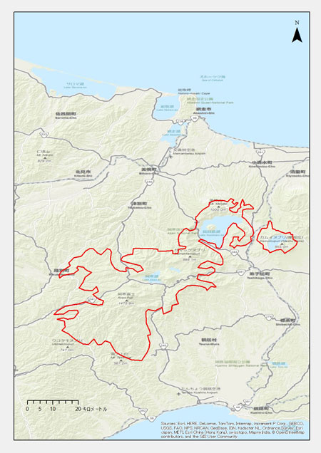 北海道：釧路市、弟子屈町、標茶町、中標津町、清里町、小清水町、白糠町、足寄町、陸別町、鶴居村、大空町、美幌町、津別町