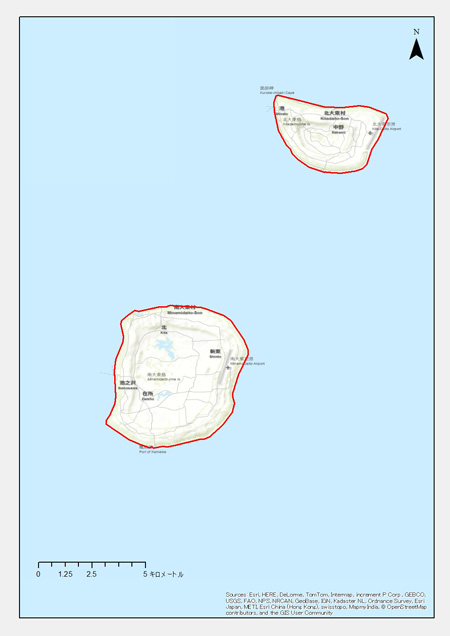 沖縄県：北大東村、南大東村