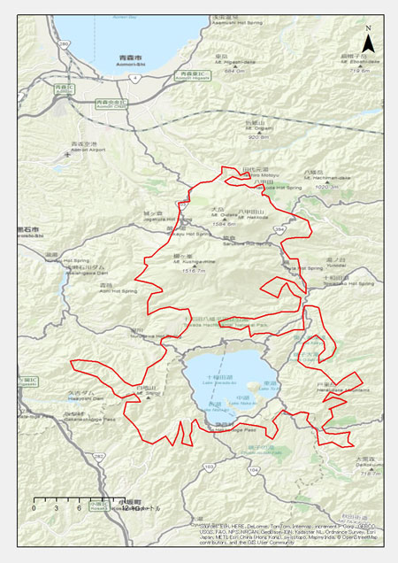 青森県：青森市､黒石市､平川市､十和田市､新郷村、三戸町、田子町 秋田県：鹿角市､小坂町