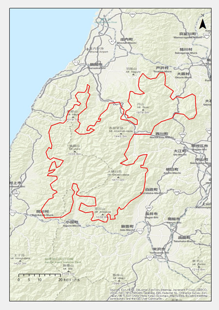 山形県：寒河江市、村山市、鶴岡市、大石田町、長井市、西川町、大江町、朝日町、白鷹町、小国町、飯豊町、戸沢村、大蔵村、舟形町、庄内町 新潟県：村上市、関川村
