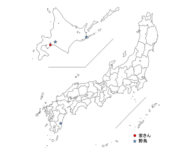 令和4年度 国内における高病原性及び低病原性鳥インフルエンザ発生状況