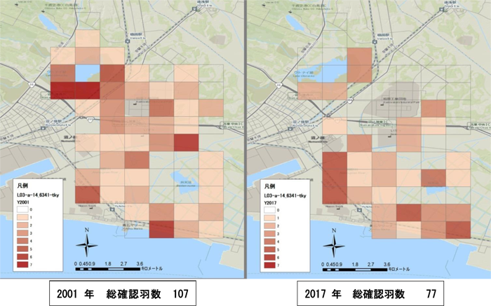 勇払原野におけるオオジシギ個体数