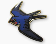 バードメイトピンバッジツバメ