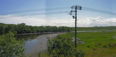 別海町飛雁川河口の写真