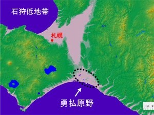 地図／勇払原野の位置