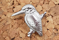 シルバーブローチカワセミの写真